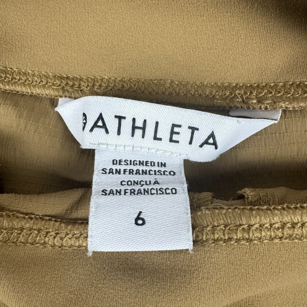 Athleta Trekkie North High Rise Joggers 28" Nylon Stretch Brown Womens 6 - Picture 6 of 14